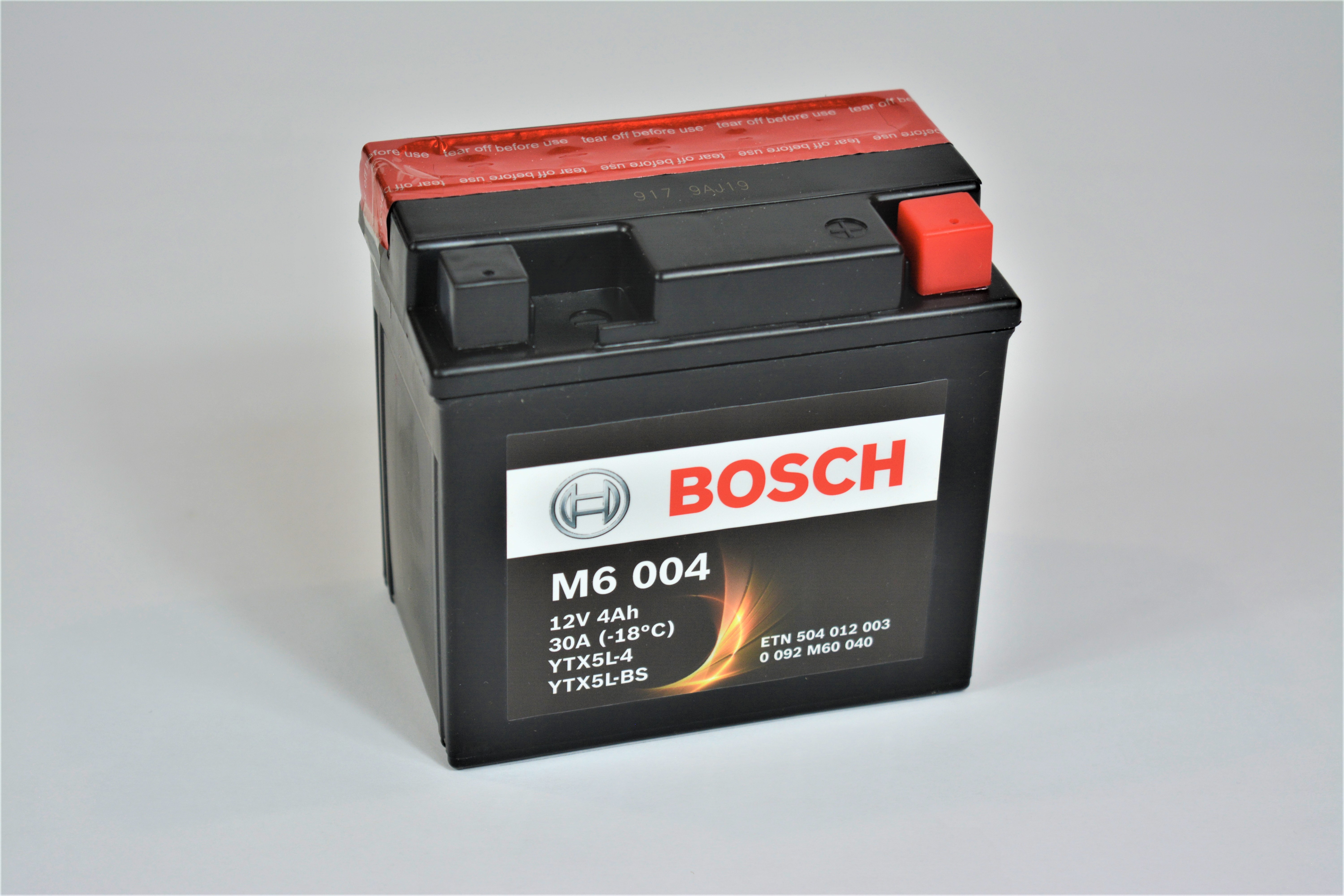 BOSCH Bosch - 12v 4ah - AGM motor akkumulátor - jobb+ * YTX5L-BS