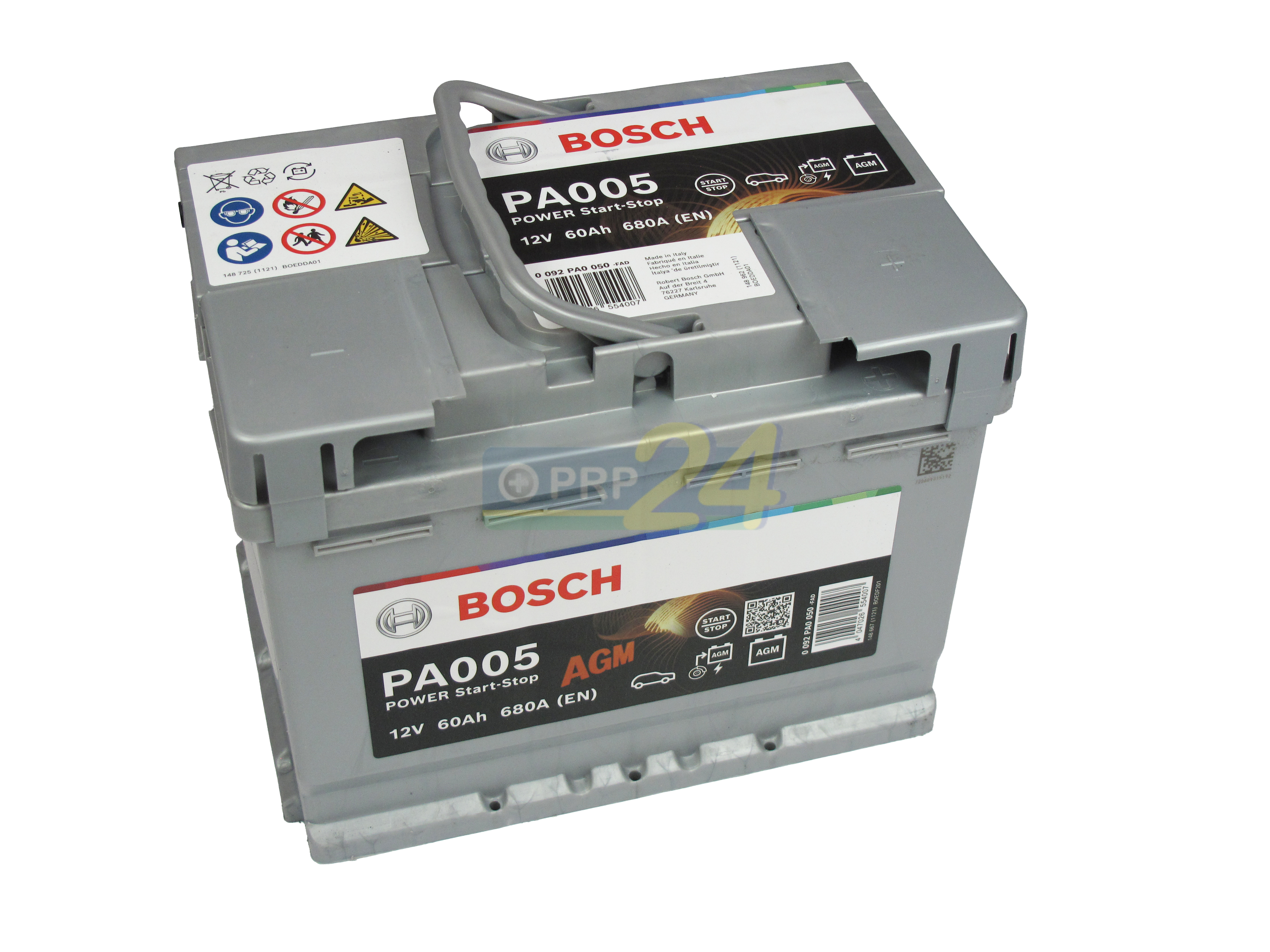 BOSCH Bosch Power AGM - 12V 60 Ah - autó akkumulátor - jobb+