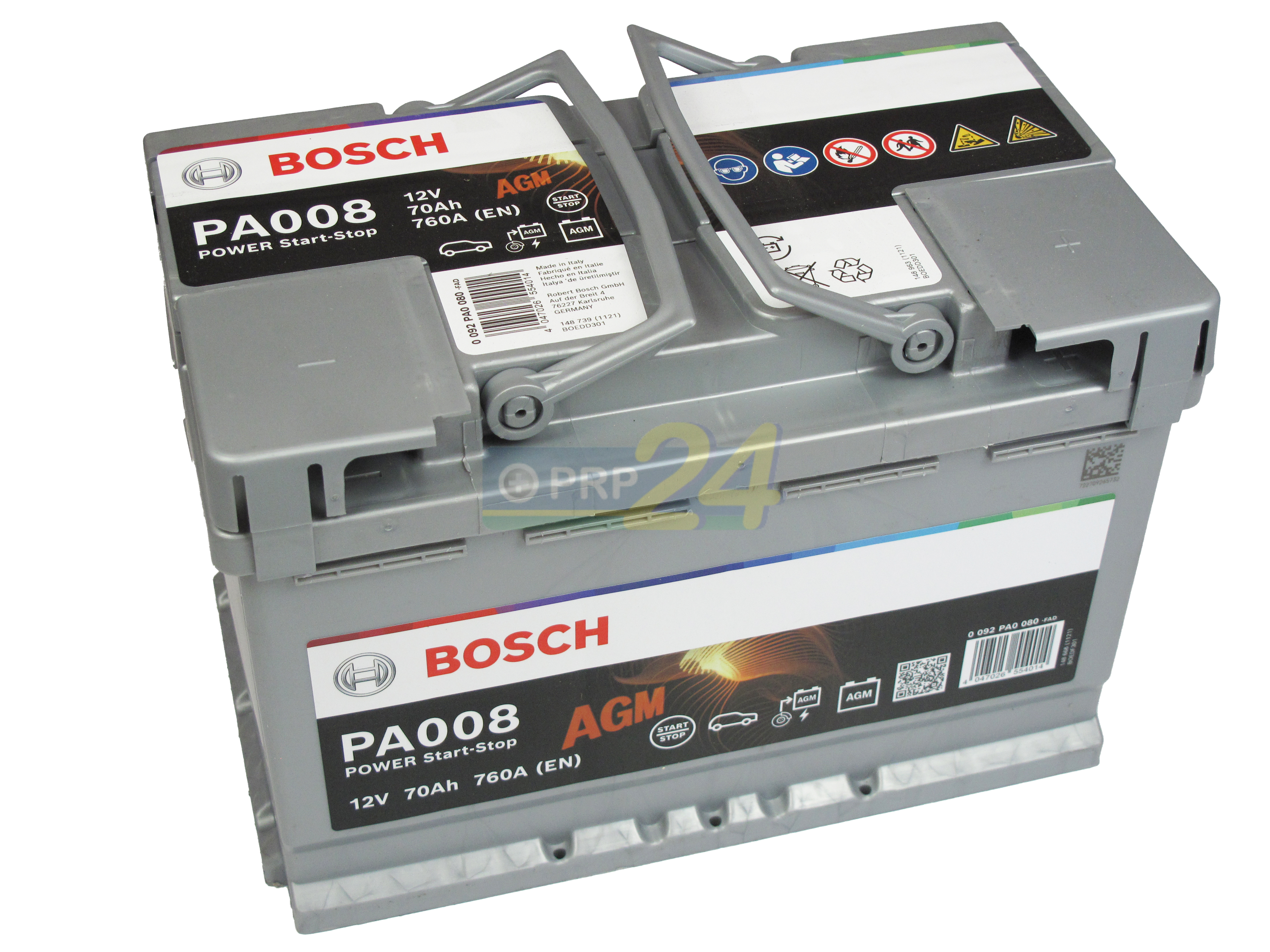 BOSCH Bosch Power AGM - 12V 70 Ah - autó akkumulátor - jobb+