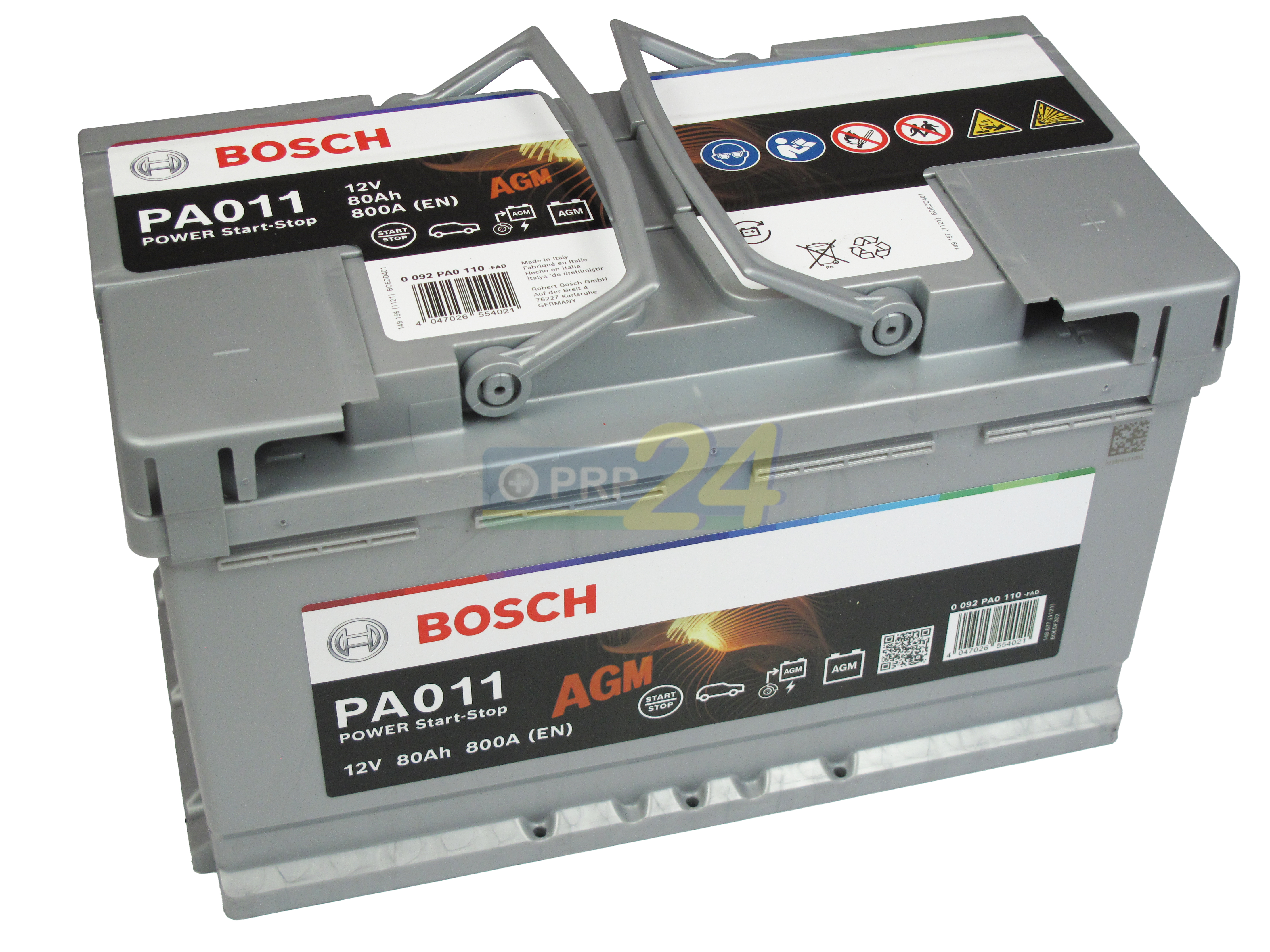 BOSCH Bosch Power AGM - 12V 80 Ah - autó akkumulátor - jobb+