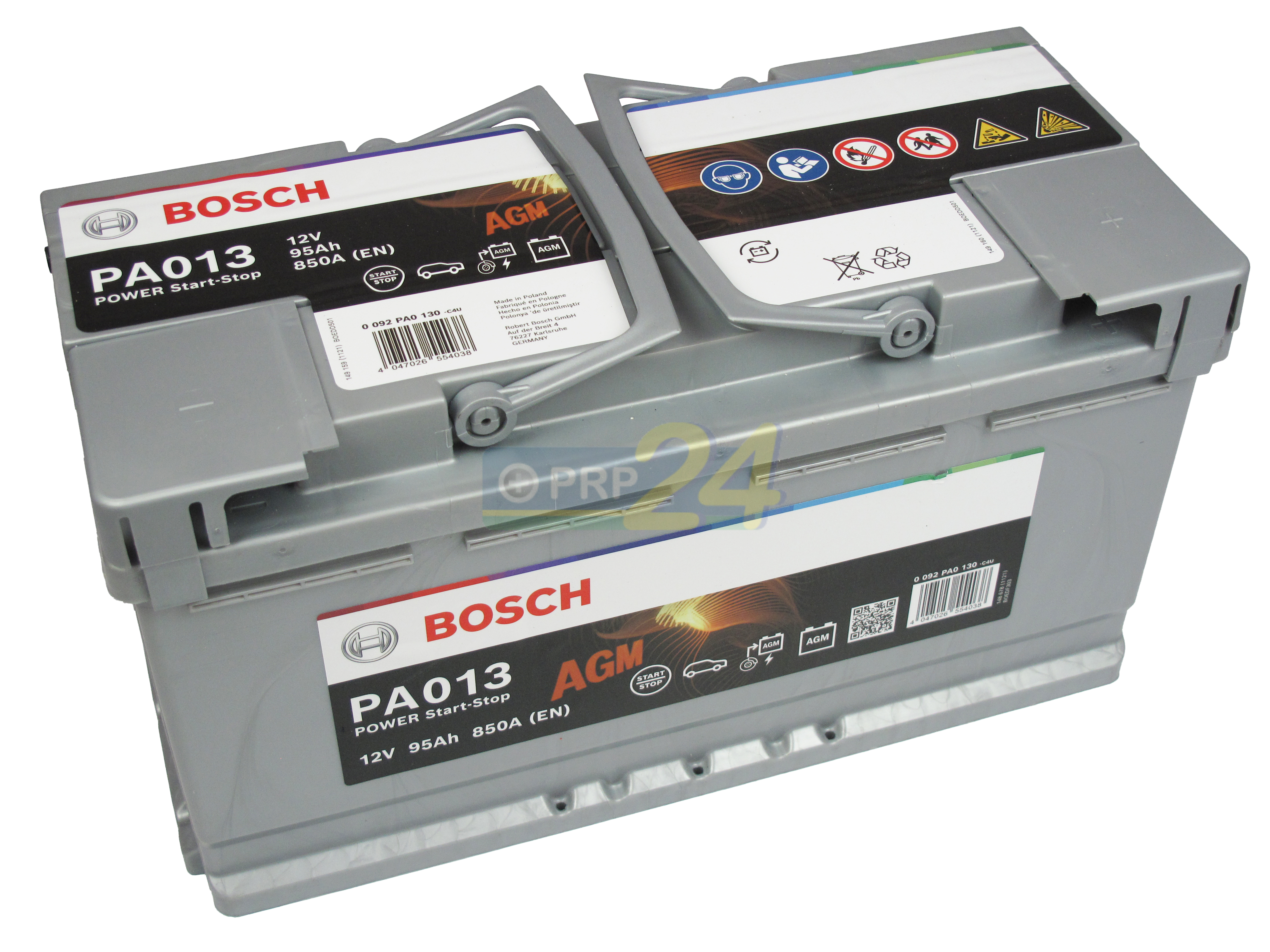 BOSCH Bosch Power AGM - 12V 95 Ah - autó akkumulátor - jobb+