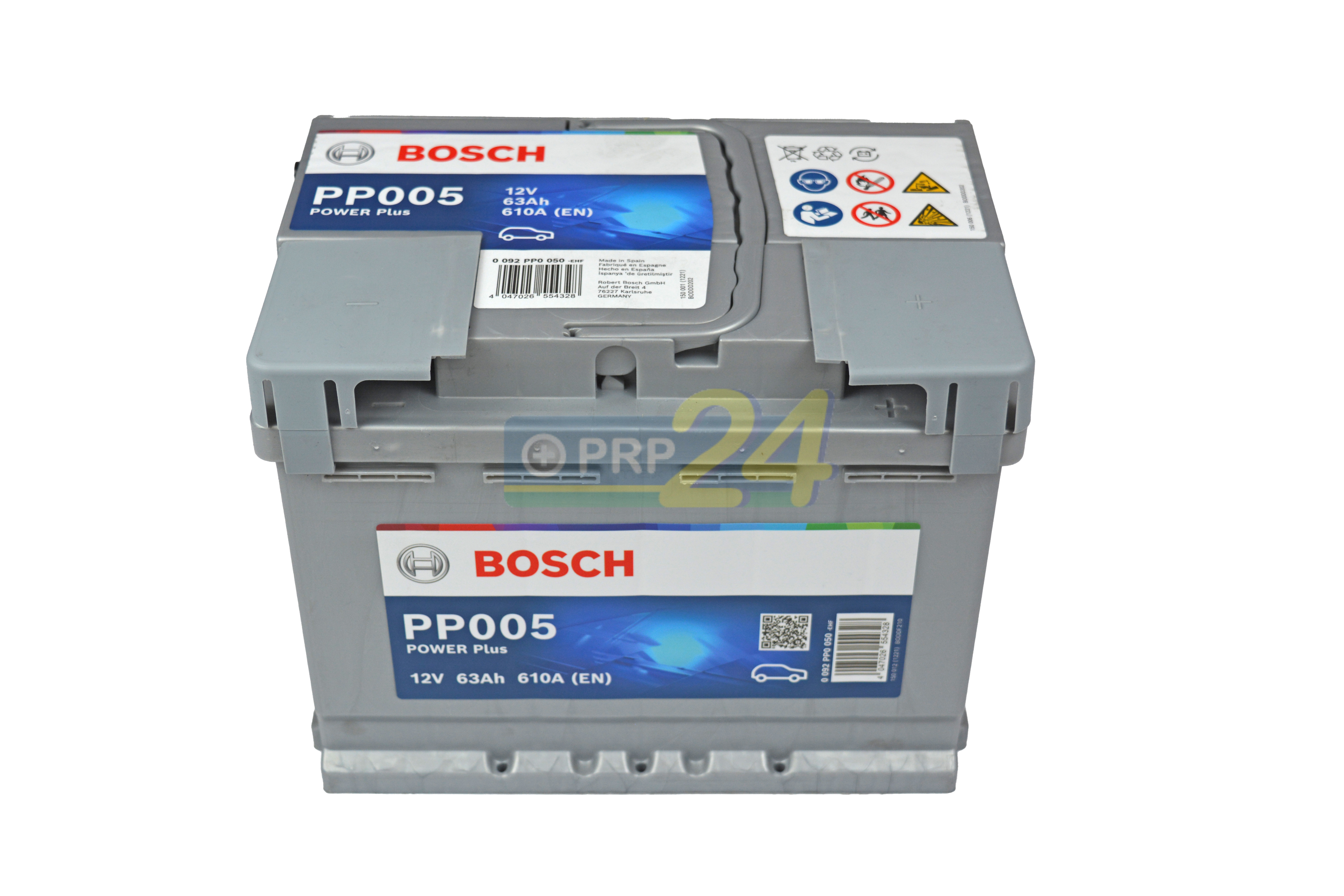 BOSCH Bosch Power Plus - 12V 63 Ah - autó akkumulátor - jobb+