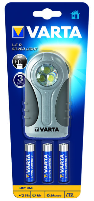 VARTA Elemlámpa - Silver LED Light 3AAA