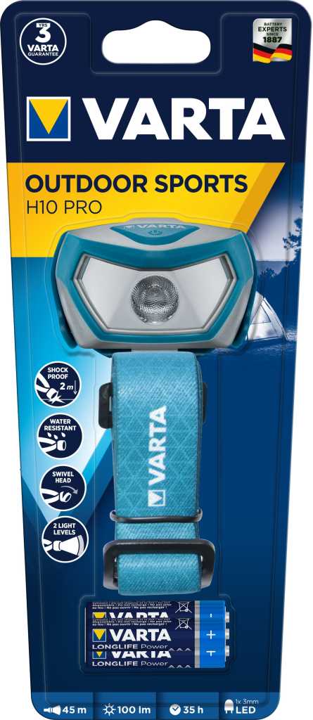 VARTA VARTA OUTDOOR SPORTS H10 PRO fejlámpa