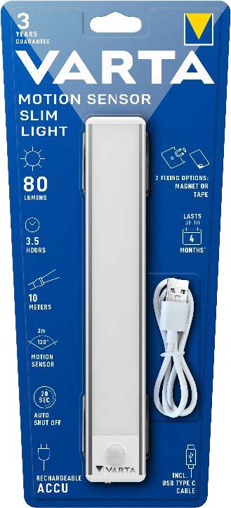 VARTA VARTA MOTION SENSOR SLIM LIGHT tölthető mozgásérzékelős lámpa