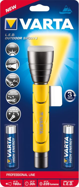 VARTA VARTA OUTDOOR SPORTS F20  elemlámpa