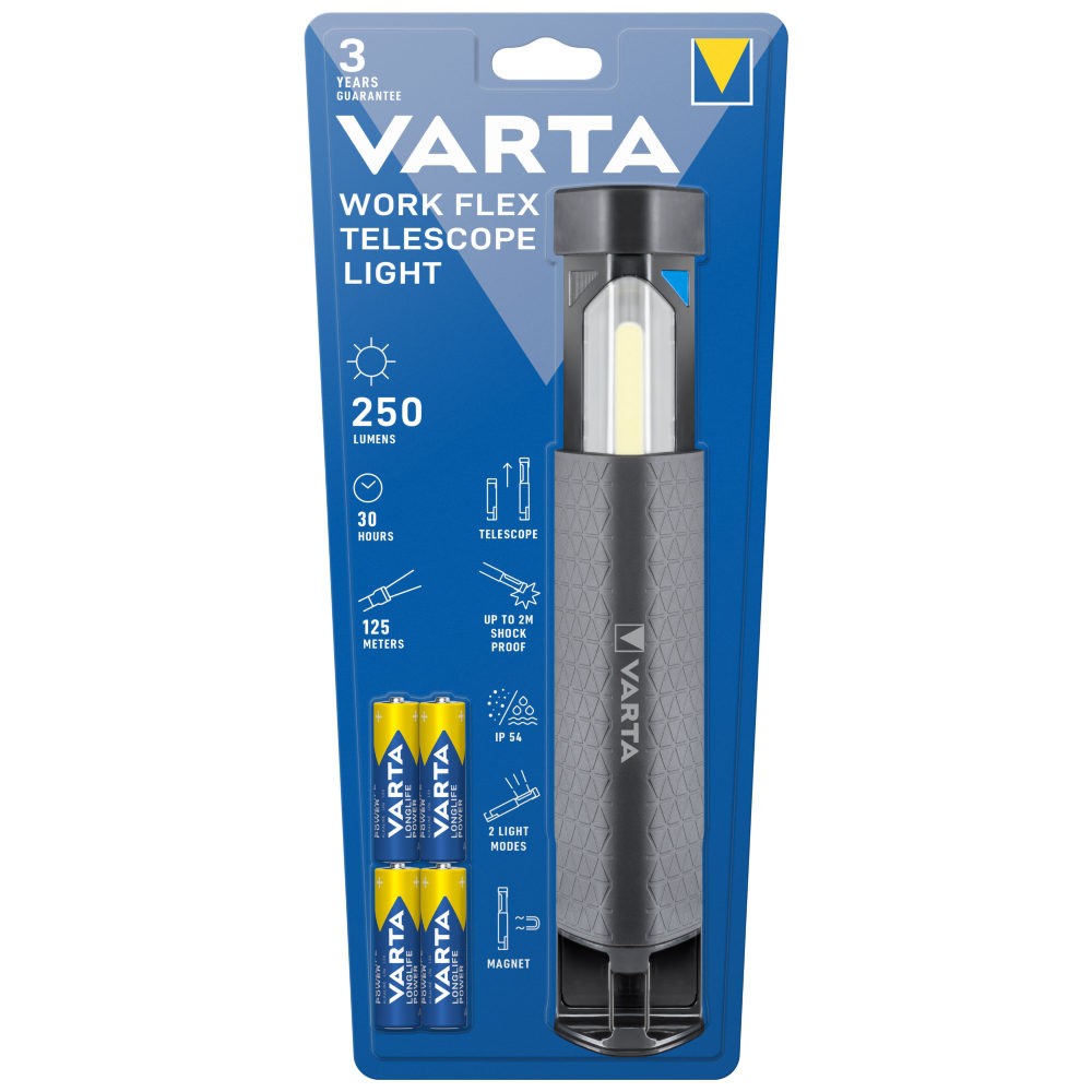 VARTA VARTA WORK FLEX TELESCOPE LIGHT elemlámpa