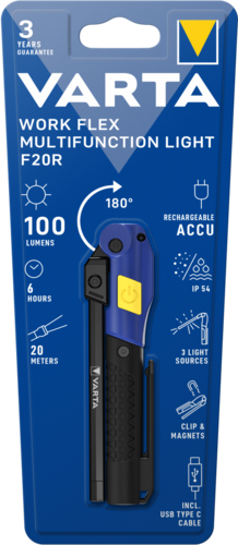 VARTA VARTA WORK FLEX Multifunction Light F20R multifunkciós elemlámpa