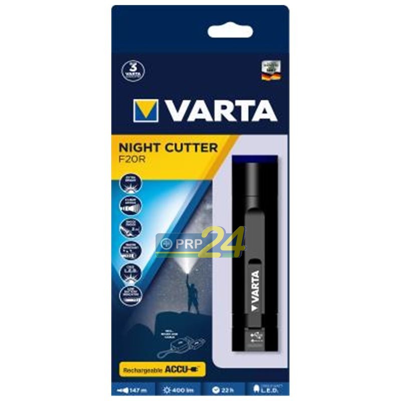 VARTA Elemlámpa - 6W LED Night Cutter F20R + USB kábel
