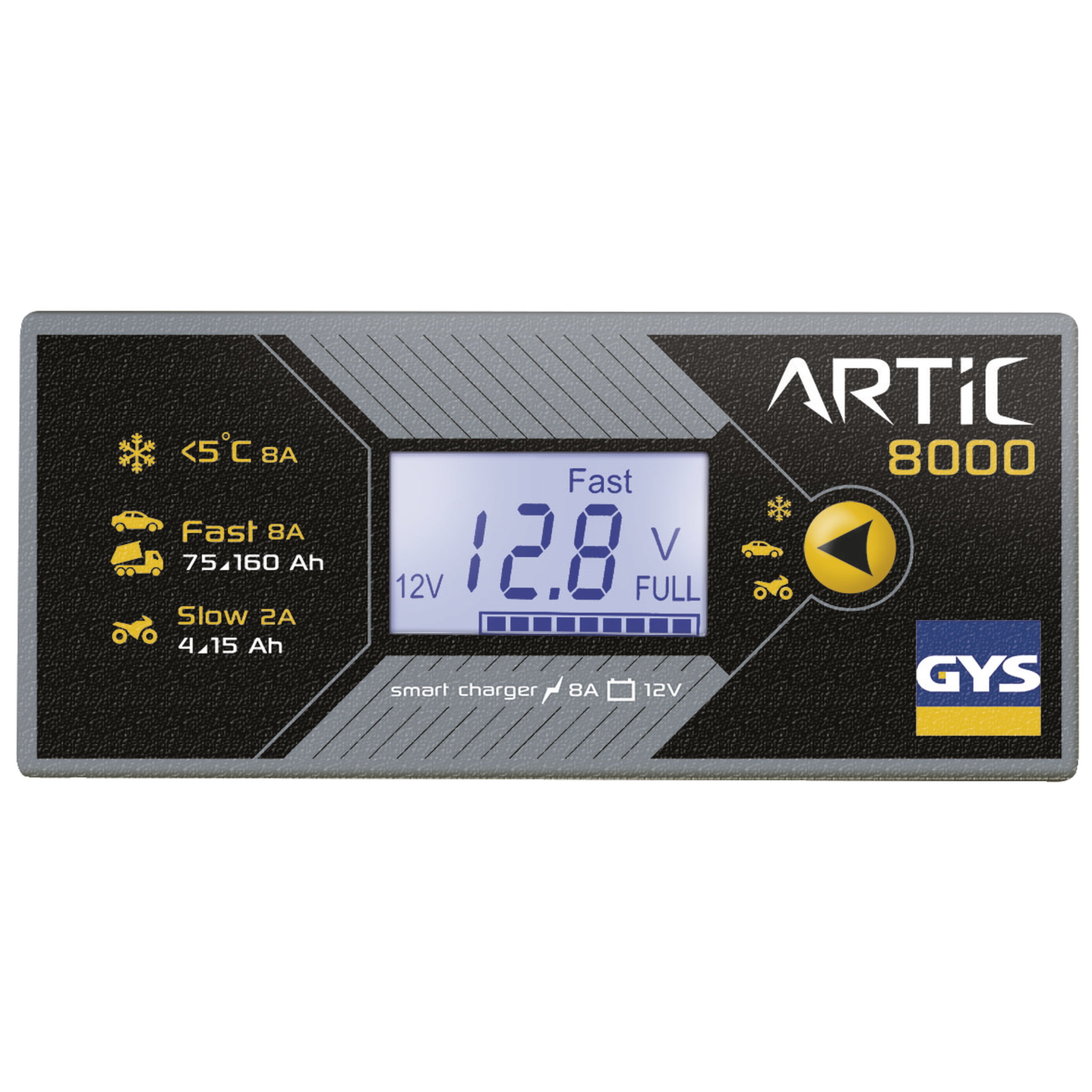 GYS Akkumulátor töltő - 12V 8A ARTIC 8000