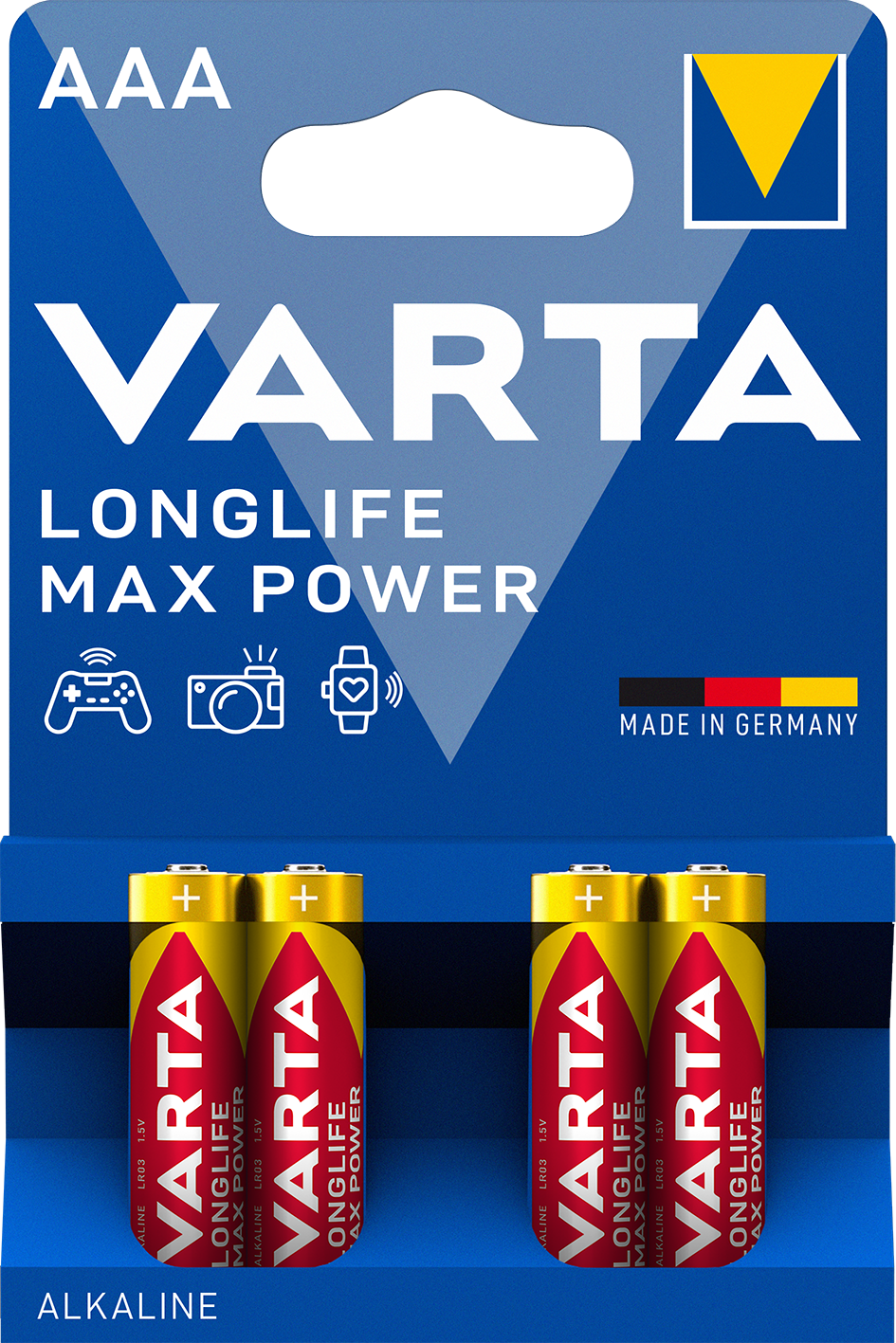 VARTA VARTA LONGLIFE MAX POWER mikro/ AAA/ LR03 elem BL4