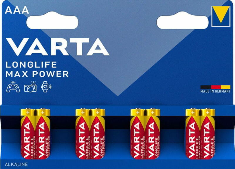 VARTA VARTA LONGLIFE MAX POWER mikro/ AAA/ LR03 elem BL8