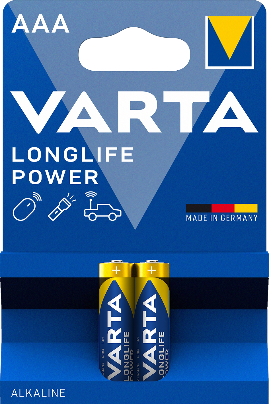 VARTA VARTA LONGLIFE POWER mikro/ AAA/ LR03 elem BL2