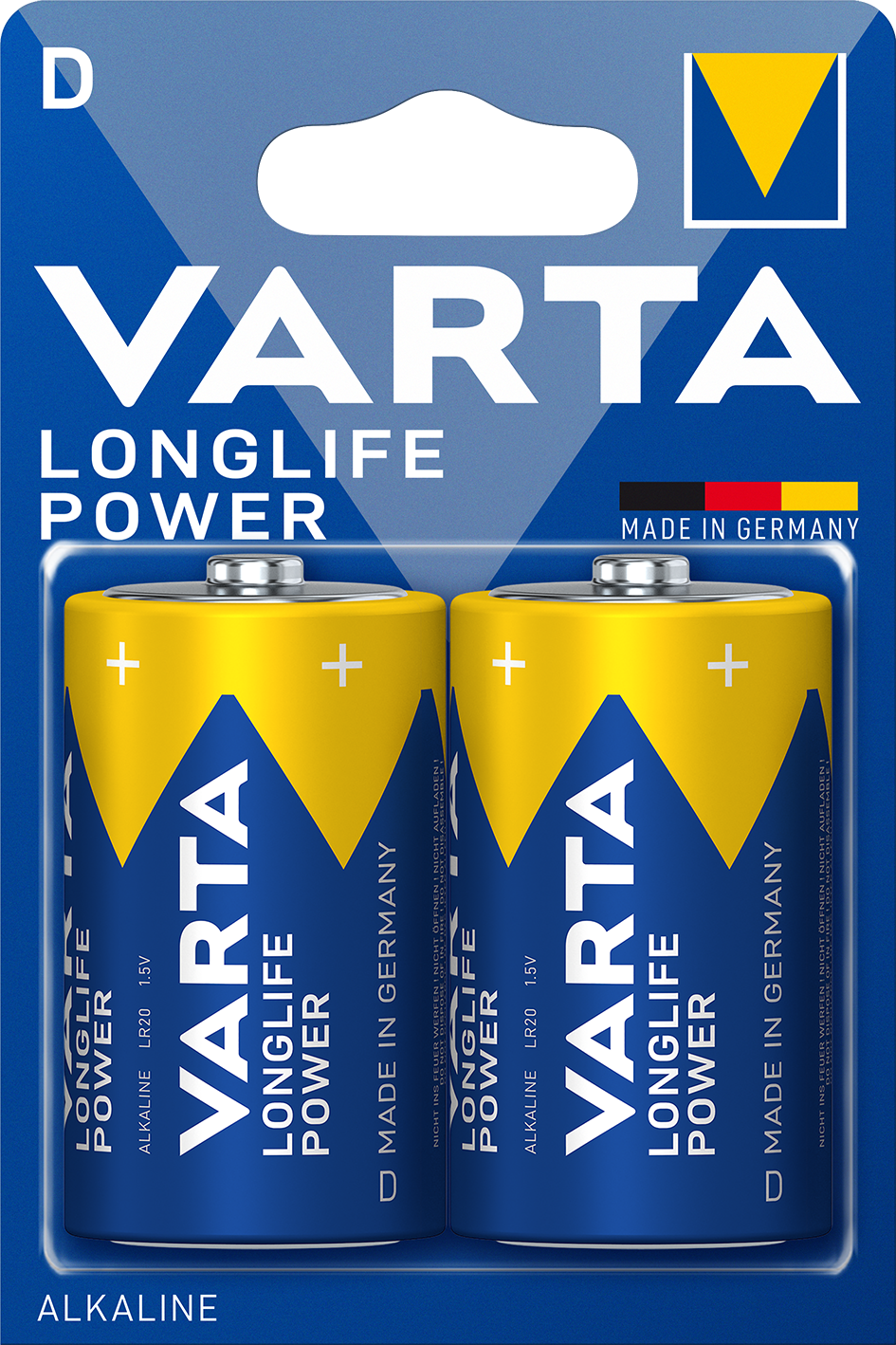 VARTA VARTA LONGLIFE POWER góliát/ D/ LR20 elem BL2