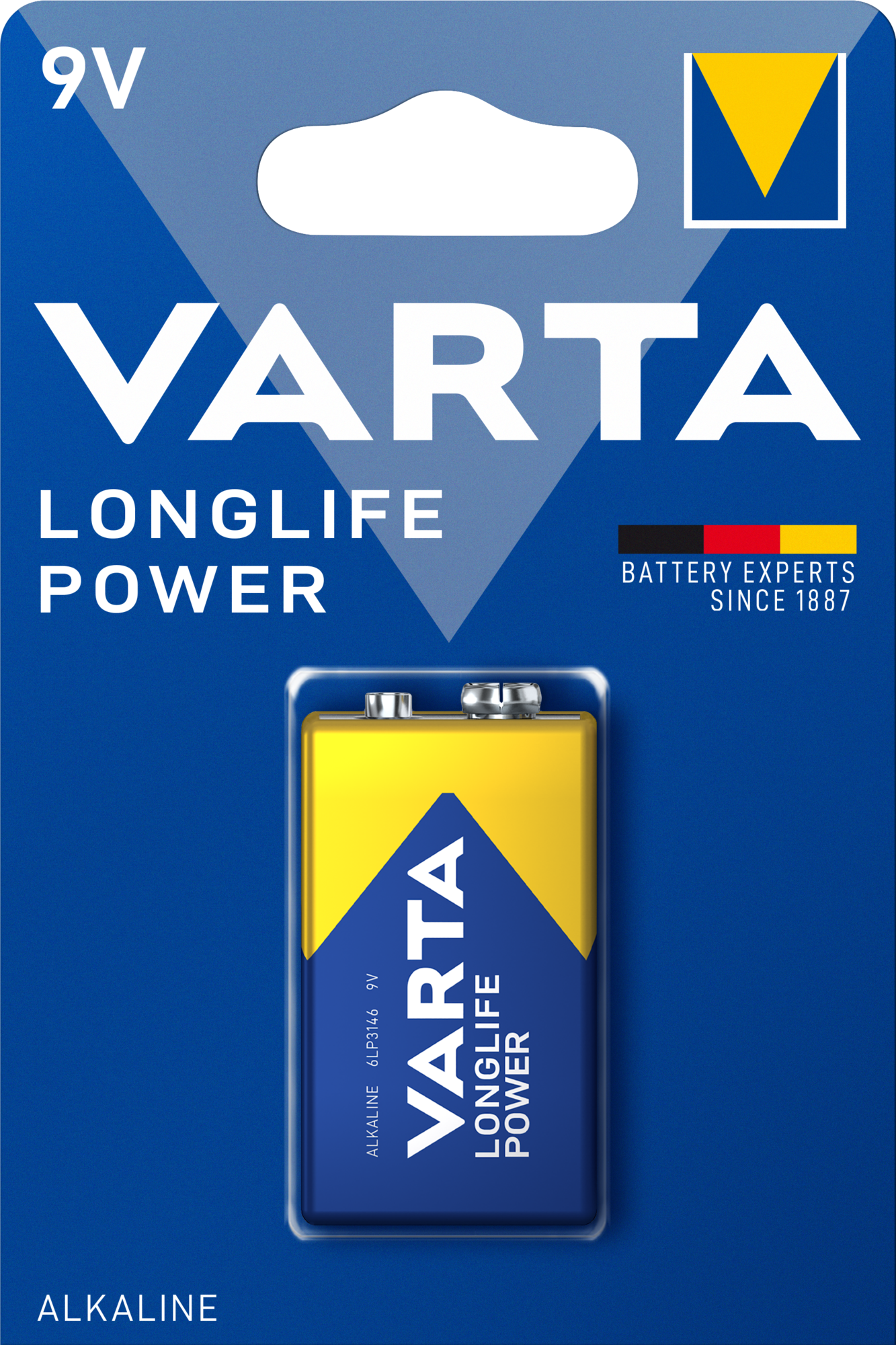 VARTA VARTA LONGLIFE POWER 9 V-os/ E/ 6LR61 elem BL1