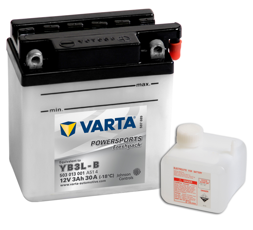 VARTA Varta - 12v 3ah - motor akkumulátor - jobb+ *YB3L-B