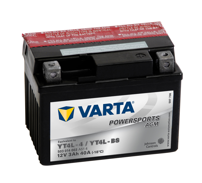 VARTA Varta - 12v 3ah - AGM motor akkumulátor - jobb+ * YTX4L-BS