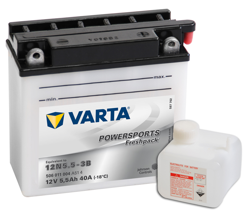VARTA Varta - 12v 6ah - motor akkumulátor - jobb+ *12N5.5-3B