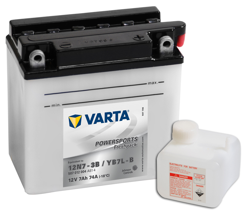 VARTA Varta - 12v 7ah - motor akkumulátor - jobb+ *YB7L-B