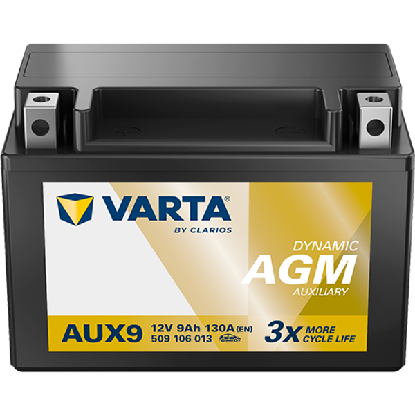 VARTA Varta Dynamic AUX - 12v 9ah - kiegészítő akkumulátor - bal+ AGM *YTX9 *AUX9