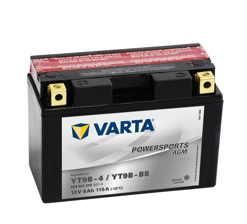 VARTA Varta - 12v 9ah - AGM motor akkumulátor - bal+ * YT9B-BS