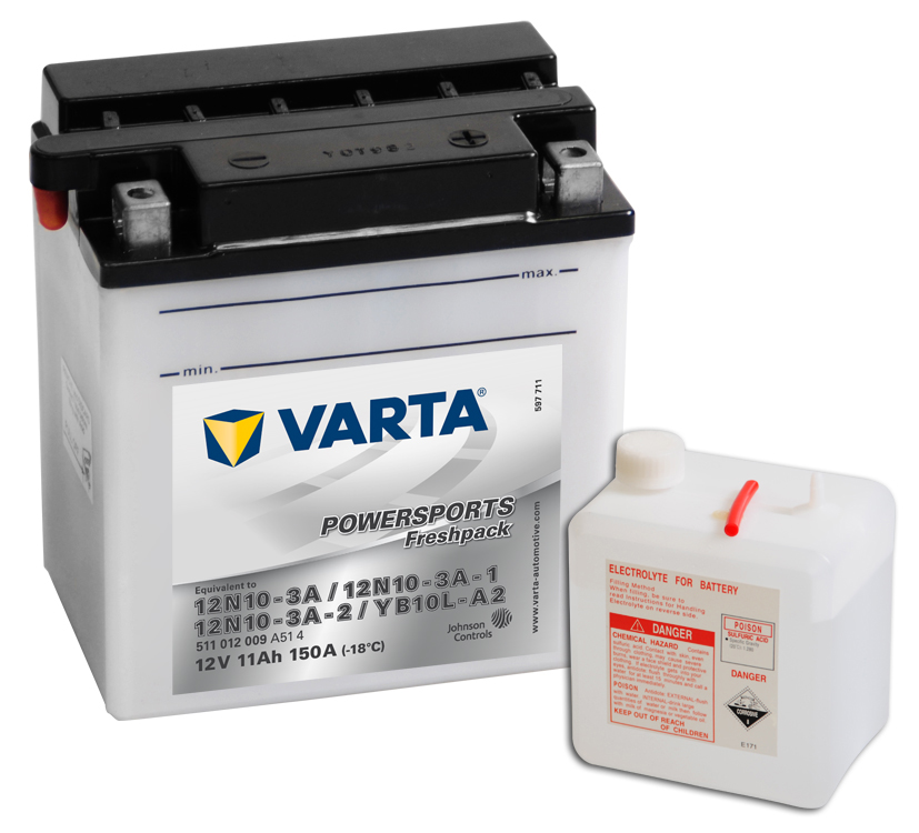VARTA Varta - 12v 11ah - motor akkumulátor - jobb+ *YB10L-A2