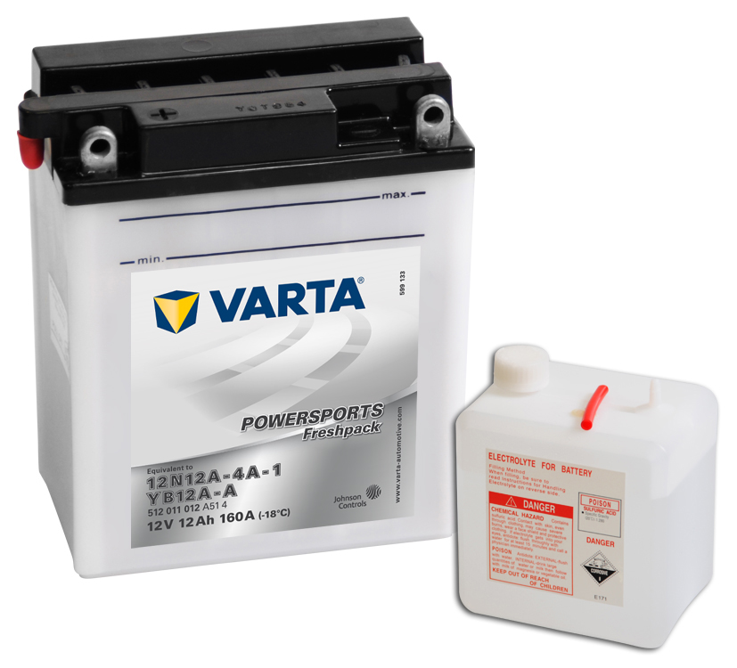 VARTA Varta - 12v 12ah - motor akkumulátor - bal+ * YB12A-A