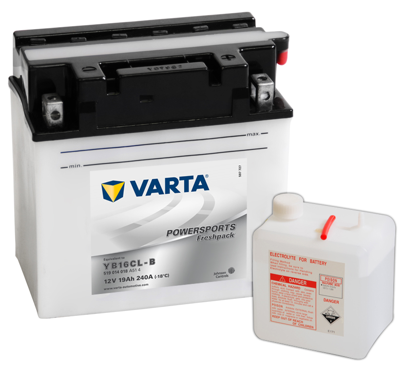 VARTA Varta - 12v 19ah - motor akkumulátor - jobb+ *YB16CL-B