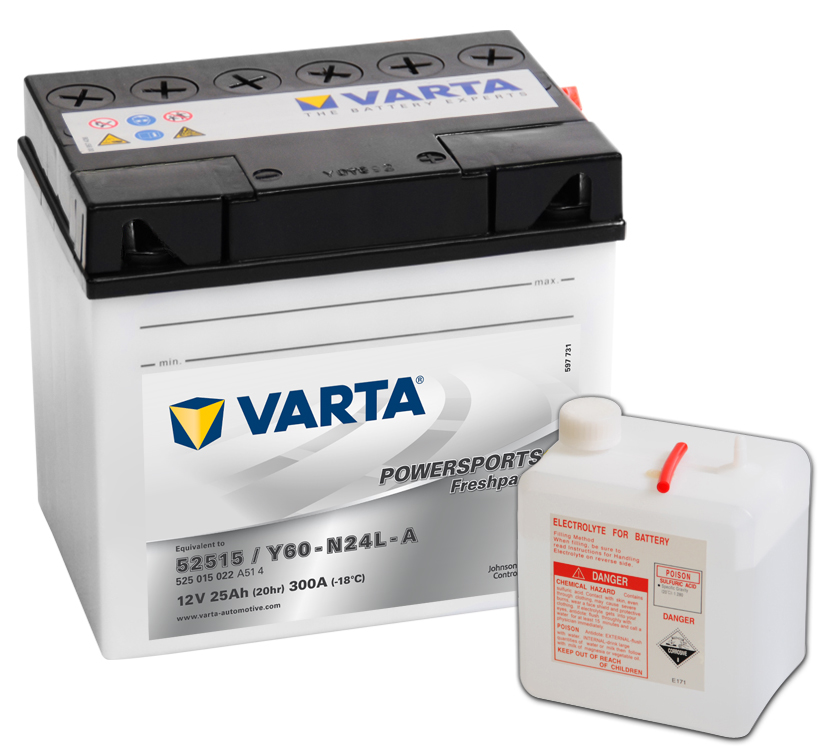 VARTA Varta - 12v 25ah - motor akkumulátor - jobb+ *Y60-N24L-A