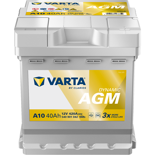 VARTA Varta Dynamic AGM - 12v 40ah - autó akkumulátor - jobb+