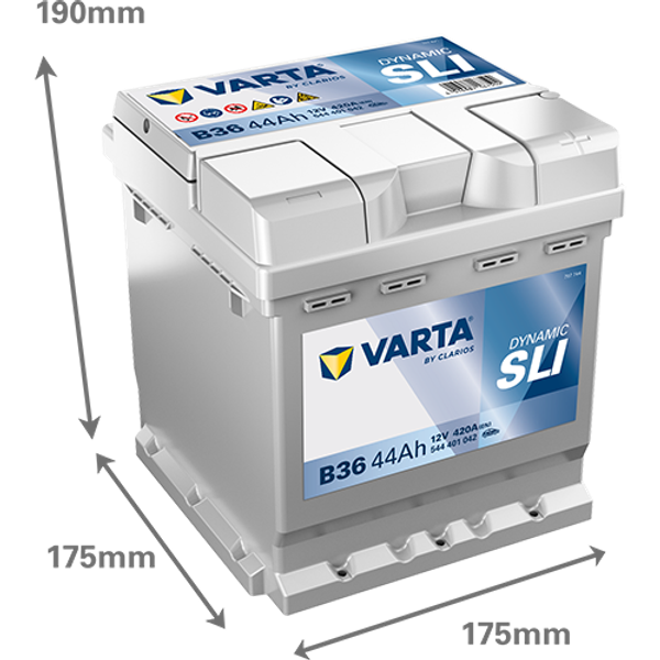 VARTA Varta Dynamic SLI - 12v 44ah - autó akkumulátor - jobb+