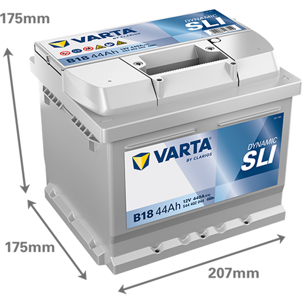 VARTA Varta Dynamic SLI - 12v 44ah - autó akkumulátor - jobb+ *alacsony
