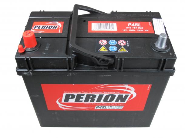 PERION Perion - 12v 45ah - autó akkumulátor - bal+ *ázsia *vékonysarus