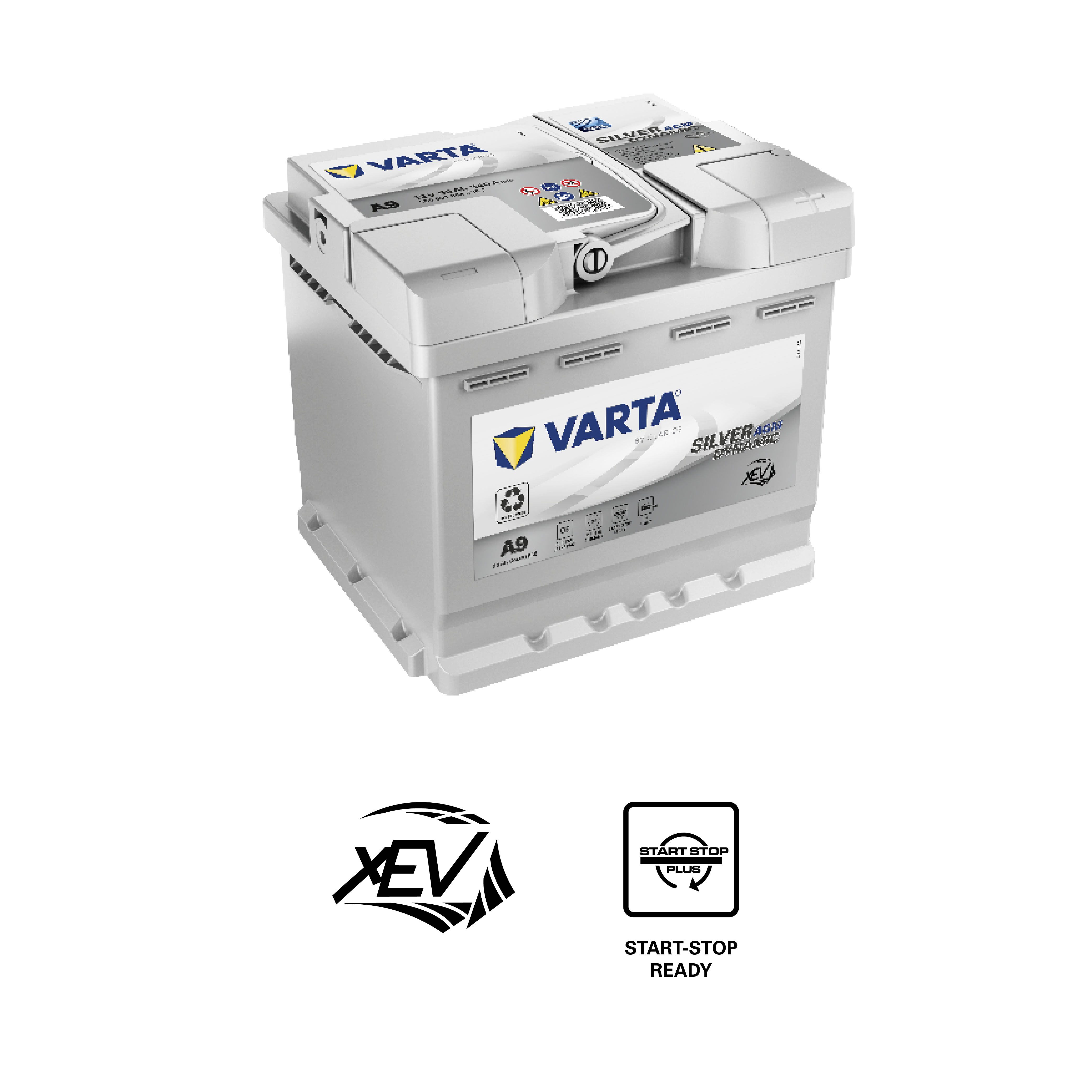 VARTA Varta Start-Stop Plus AGM - 12v 50ah - autó akkumulátor - jobb+