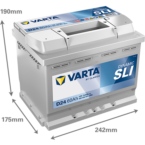 VARTA Varta Dynamic SLI - 12v 60ah - autó akkumulátor - jobb+
