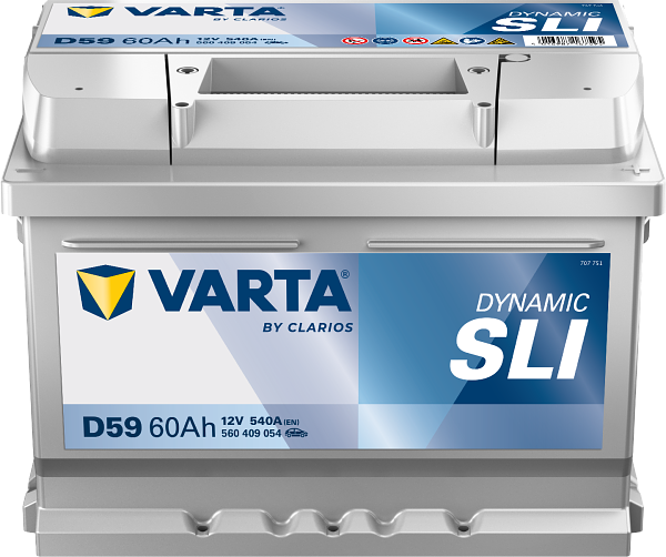 VARTA Varta Dynamic SLI - 12v 60ah - autó akkumulátor - jobb+ *alacsony