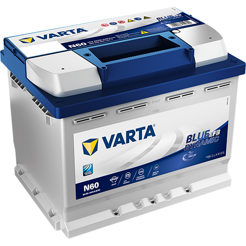 VARTA Varta Blue Dynamic EFB - 12v 60ah - autó akkumulátor - jobb+