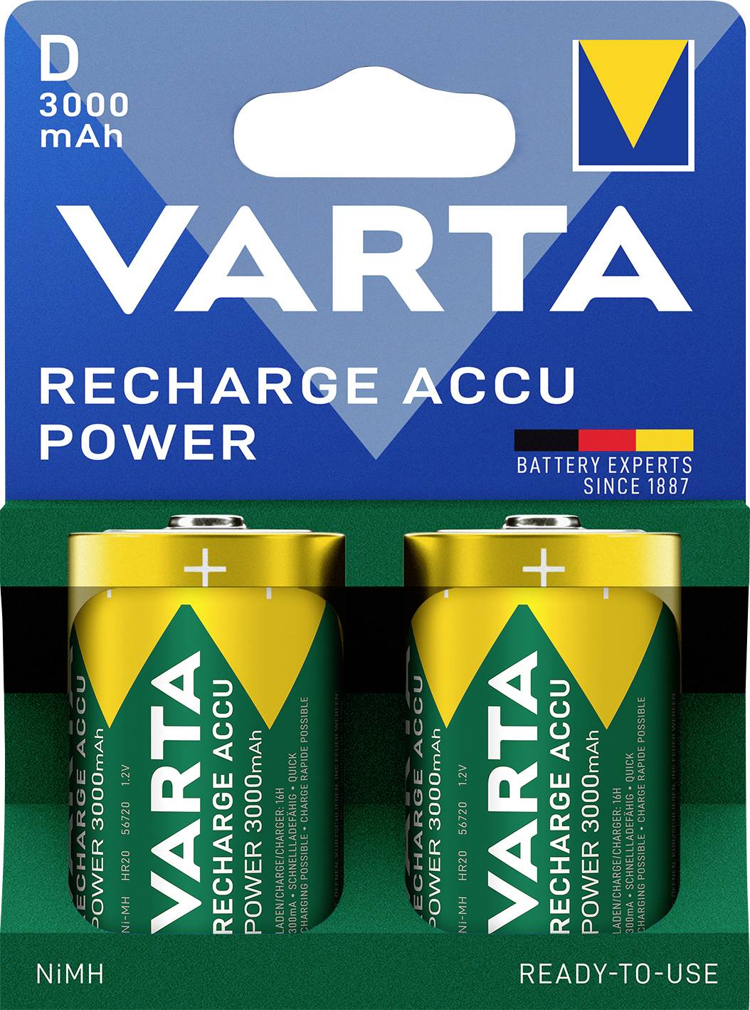 VARTA VARTA POWER akkumulátor góliát/D 3000 mAh BL2