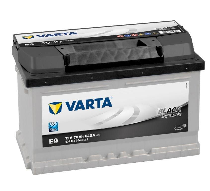 VARTA Varta Black - 12v 70ah - autó akkumulátor - jobb+ *alacsony