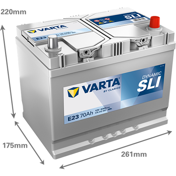 VARTA Varta Dynamic SLI - 12v 70ah - autó akkumulátor - jobb+ *ázsia