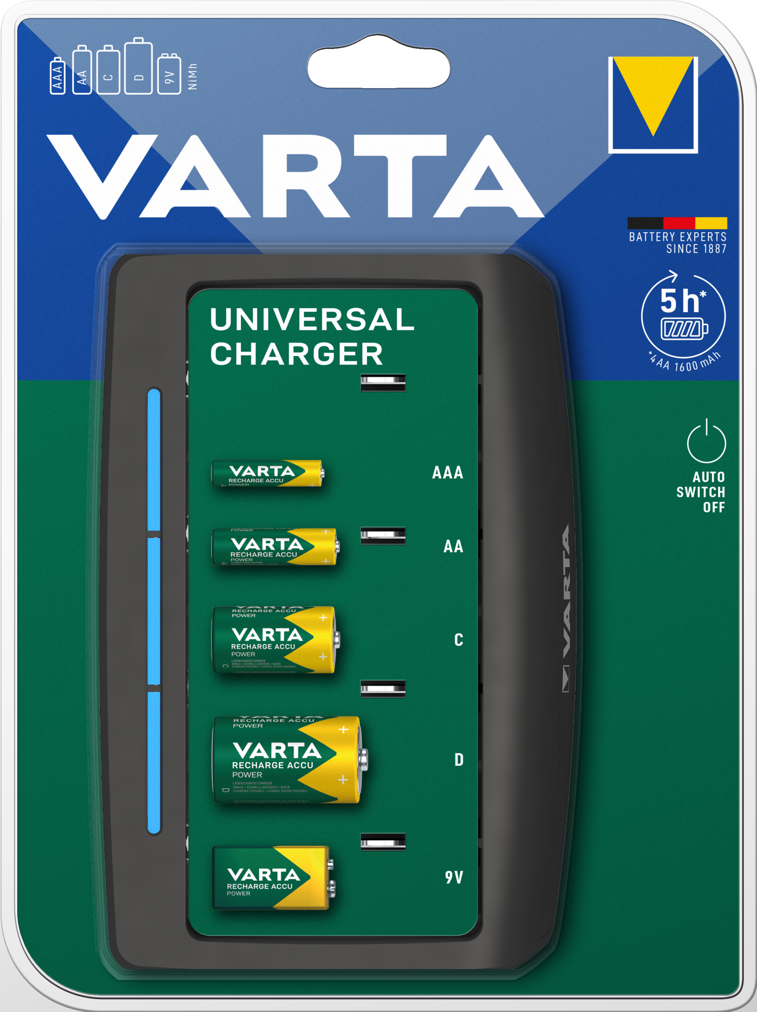 VARTA Elem akkumulátor töltő - Easy Energy Universal akku nélkül