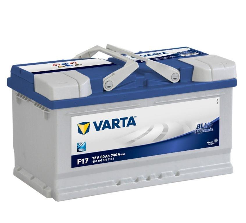 VARTA Varta Blue - 12v 80ah - autó akkumulátor - jobb+ *alacsony