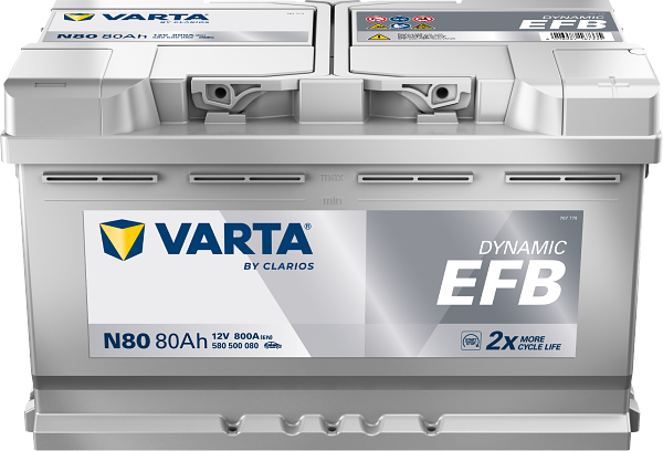 VARTA Varta Dynamic EFB - 12v 80ah - autó akkumulátor - jobb+
