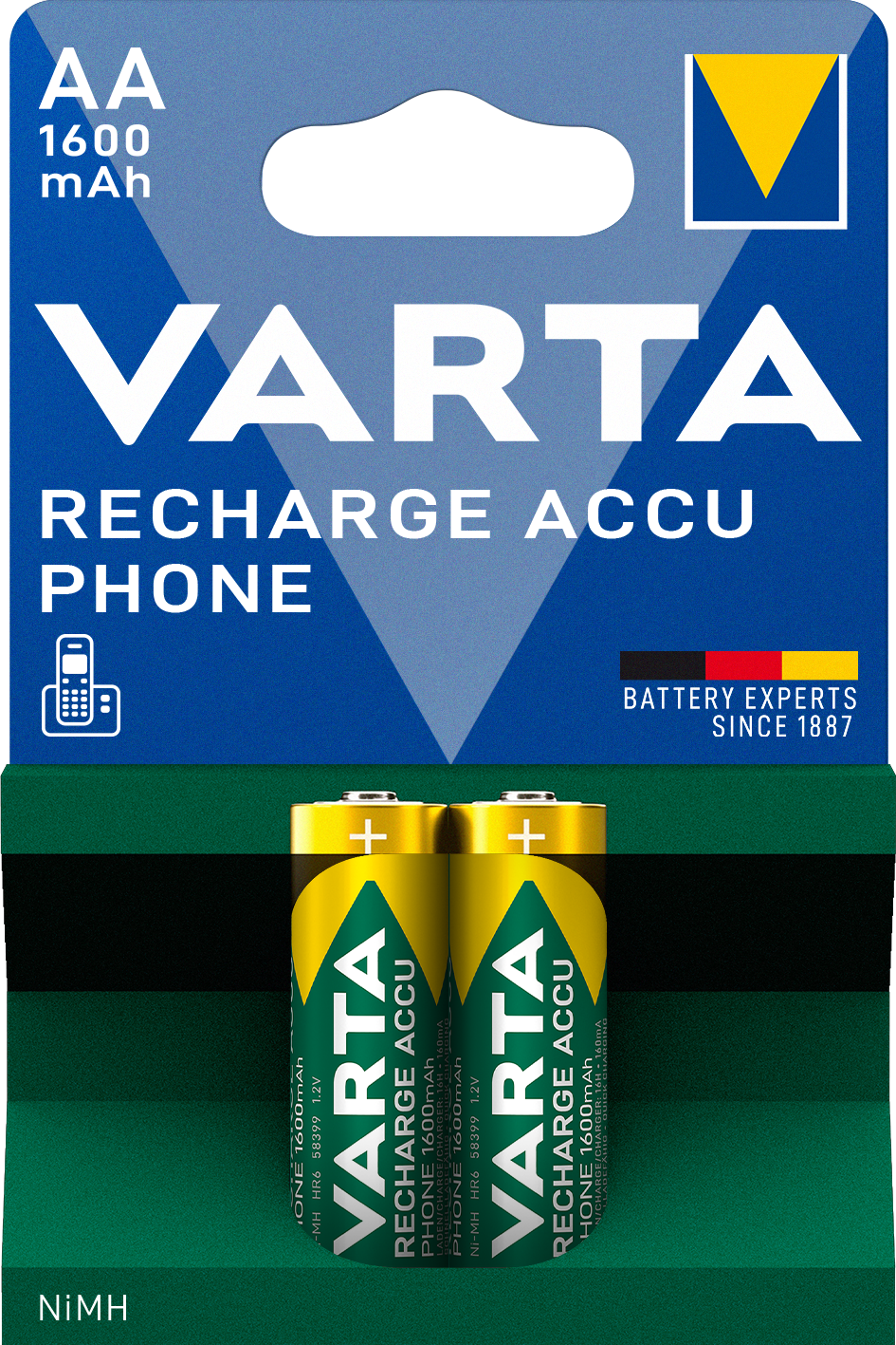 VARTA VARTA PHONE akkumulátor ceruza/AA 1600 mAh BL2