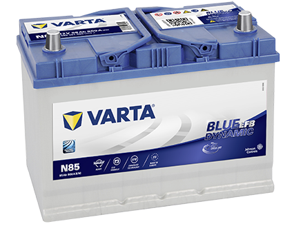 VARTA Varta Blue Dynamic EFB - 12v 85ah - autó akkumulátor - jobb+ ázsia