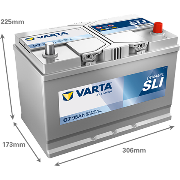 VARTA Varta Dynamic SLI - 12v 95ah - autó akkumulátor - jobb+ *ázsia