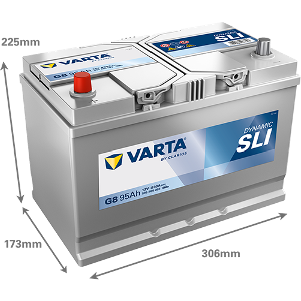 VARTA Varta Dynamic SLI - 12v 95ah - autó akkumulátor - bal+ *ázsia