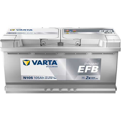 VARTA Varta Dynamic EFB - 12v 105ah - autó akkumulátor - jobb+