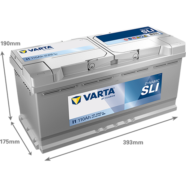 VARTA Varta Dynamic SLI - 12v 110ah - autó akkumulátor - jobb+