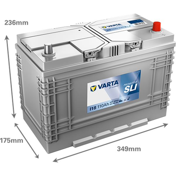 VARTA Varta Promotive SLI - 12v 110ah - teherautó akkumulátor - jobb+ *oldaltalpas